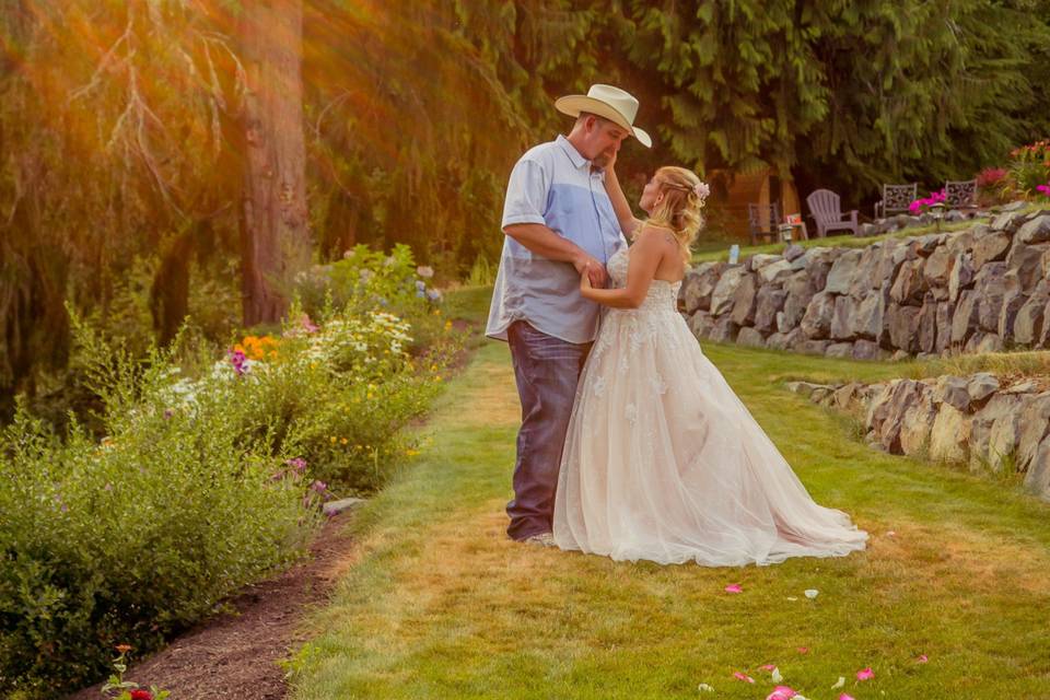 Couple in the sunlight