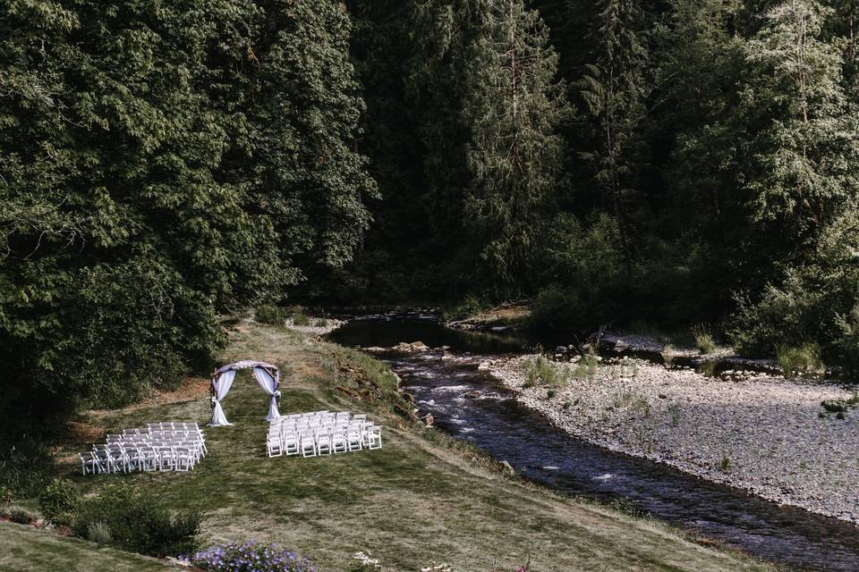 View of ceremony location