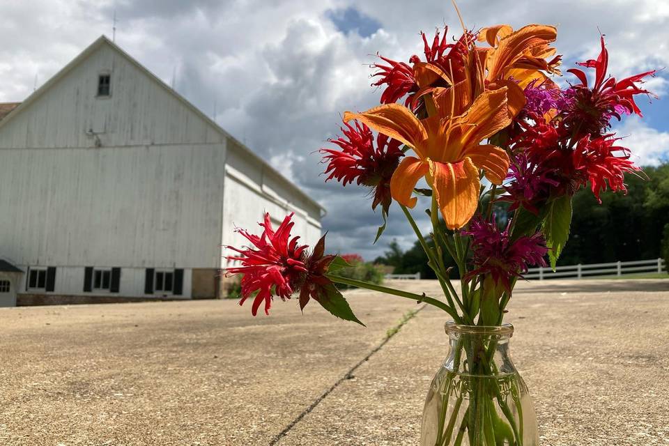 Flowers at the barn