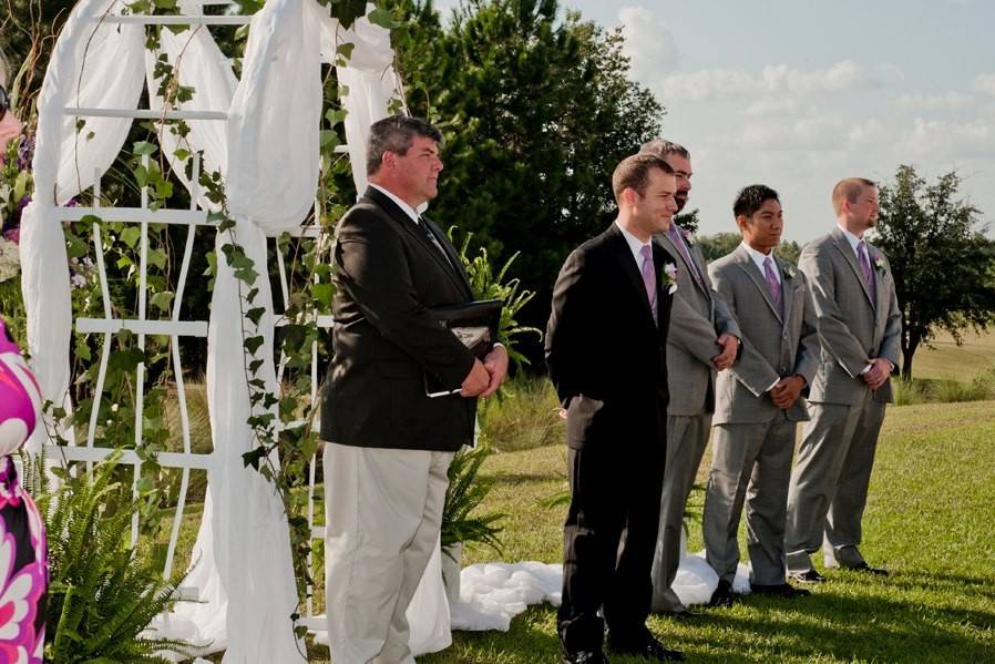 Groom waiting