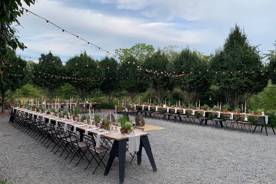 Al fresco dining courtyard
