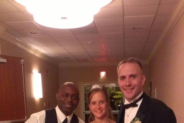 Couple with DJ Sheldon Hanson