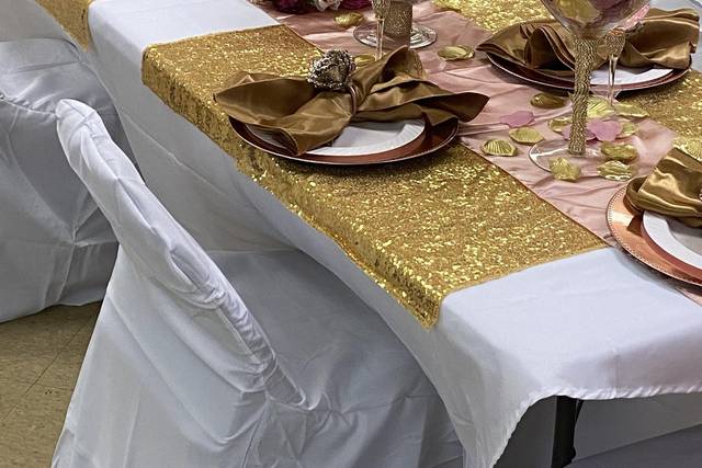 Splash of Gold and Mauve
