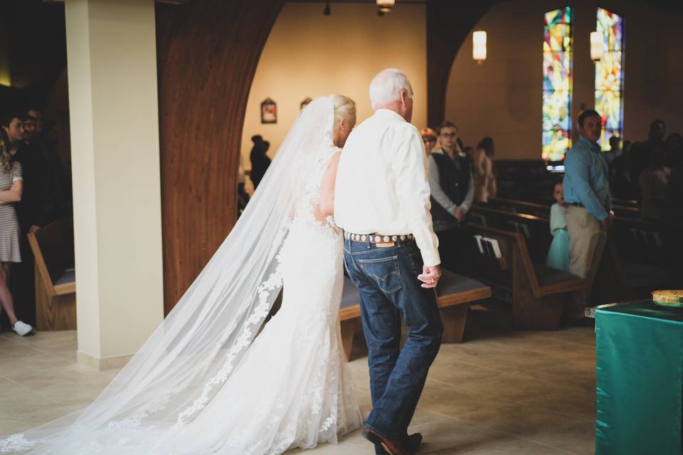 Walking down the aisle