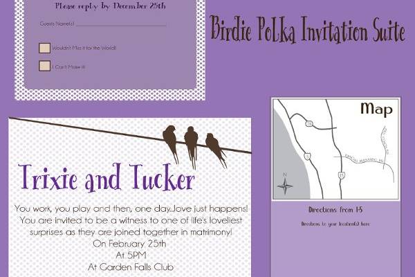 Birdie Polka Wedding Suite