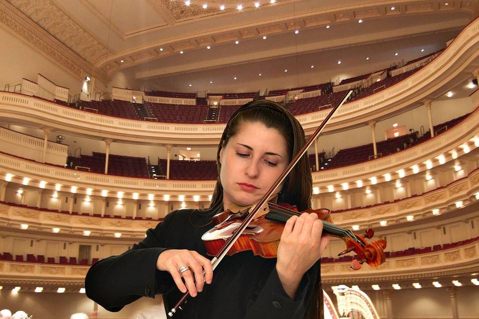 Violinist Michelle Wynton at Carnegie Hall