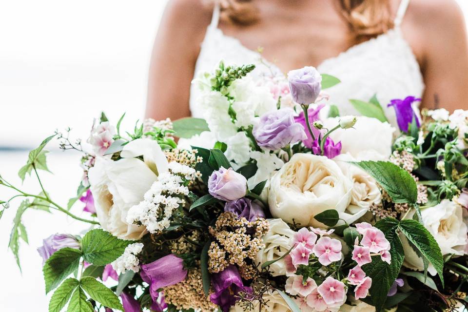 Purple garden bouquet