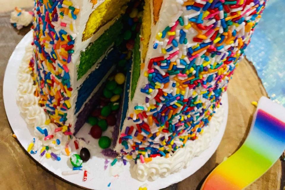 Inside cake