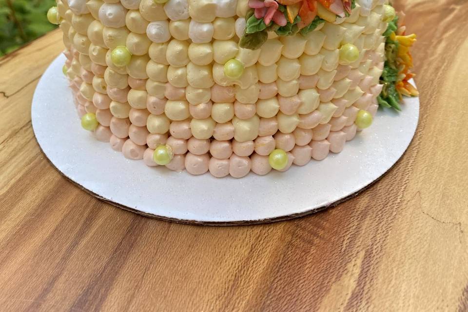 Midsummer flower birthday cake