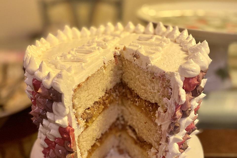 Stripe Birthday Cake