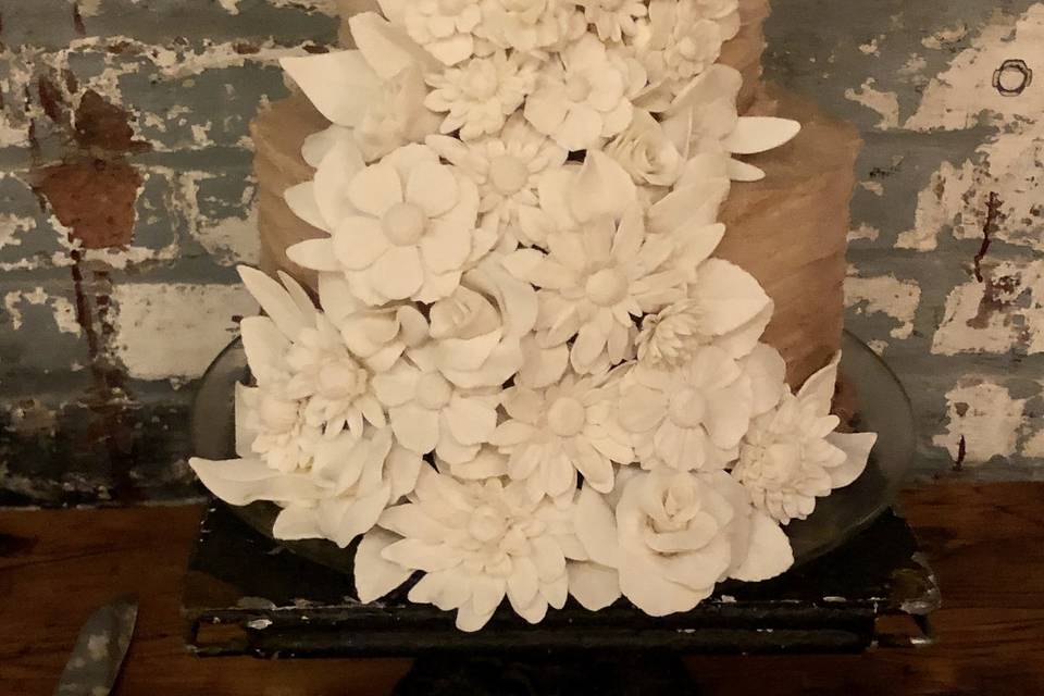 Flower Cascade Cake