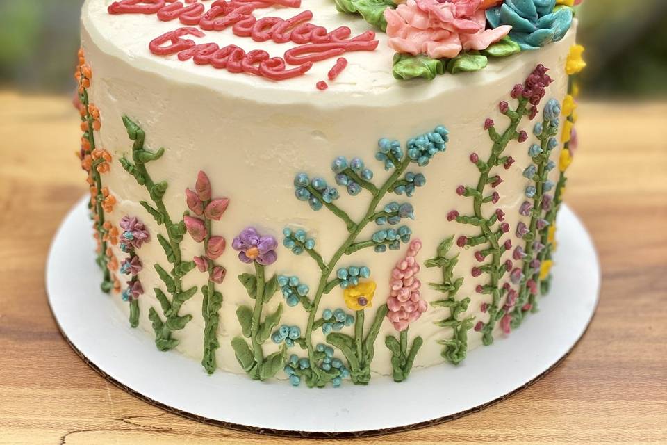 Flower Birthday Cake