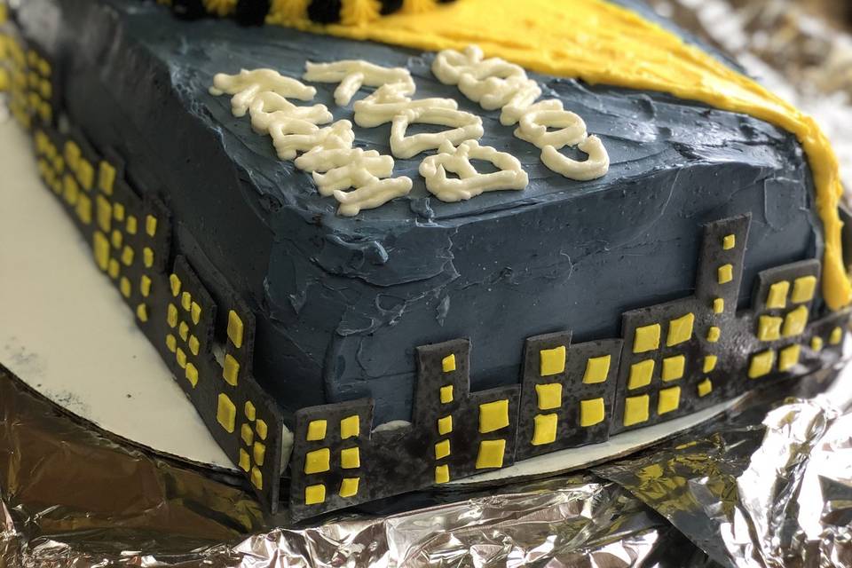 Gotham City Birthday Cake