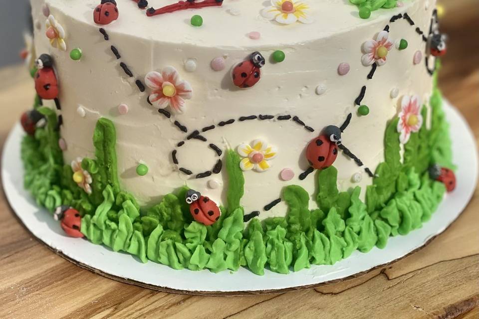 Ladybug Birthday Cake