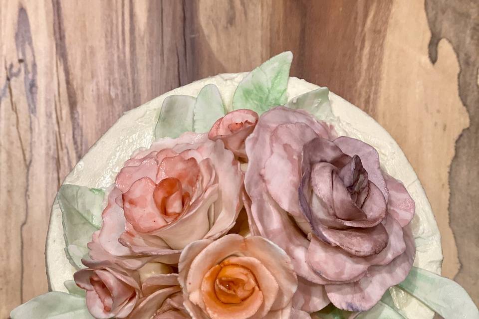 Ombre Flower Cake