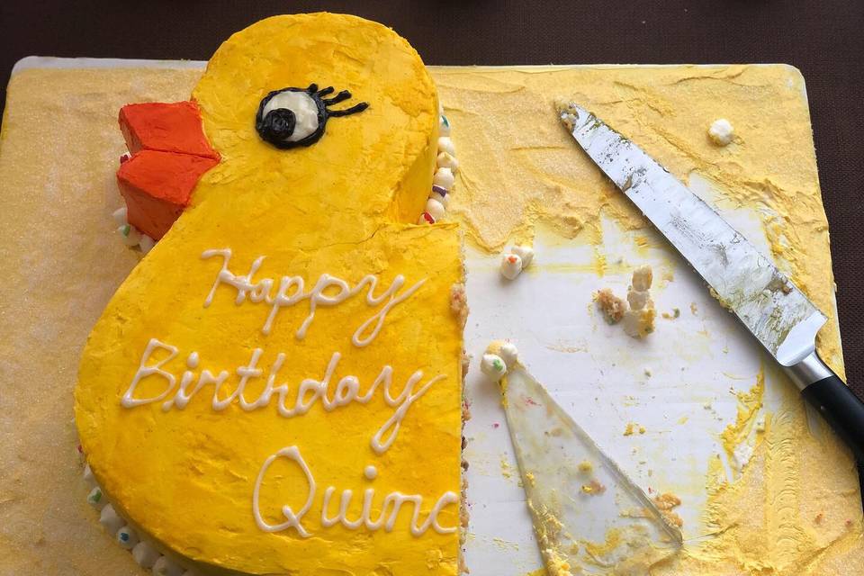 1st Birthday Duck Cake