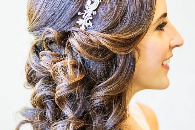 Stunning wedding hair