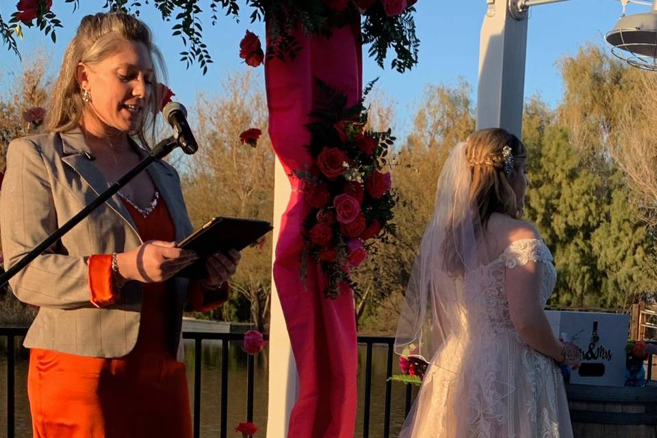 The groom with a poem