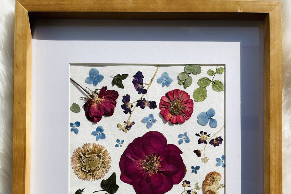 Pressed flower frame