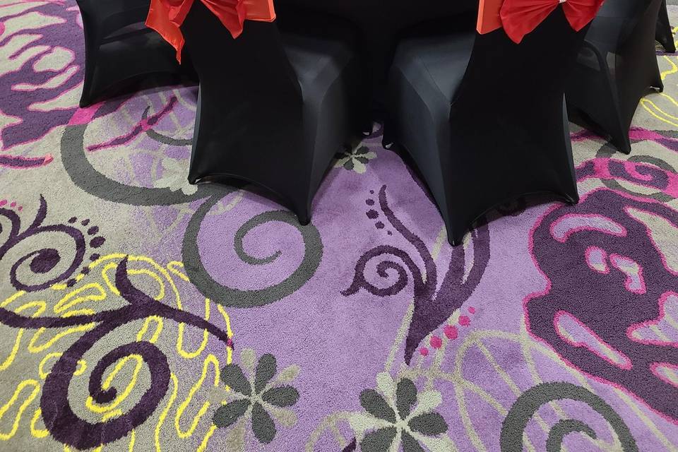 Red & Black Guest Table