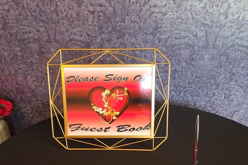 Guest Book Table
