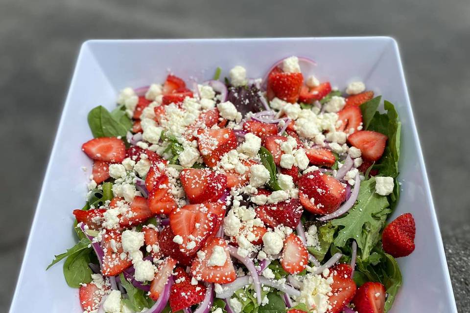 Feta and strawberry salad