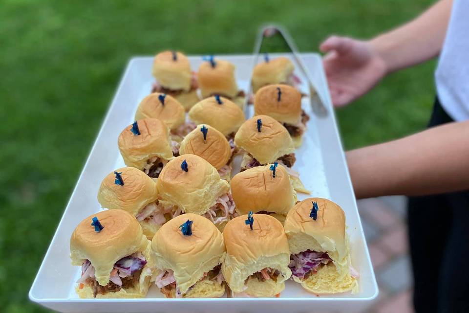 BBQ pork sliders