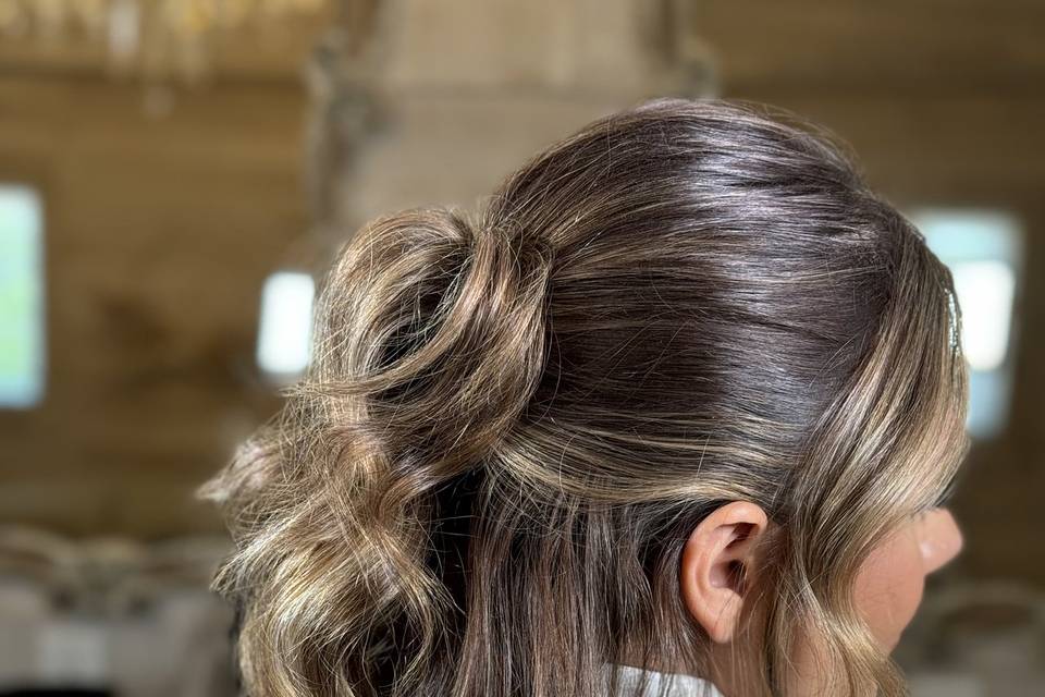 Fun half up style