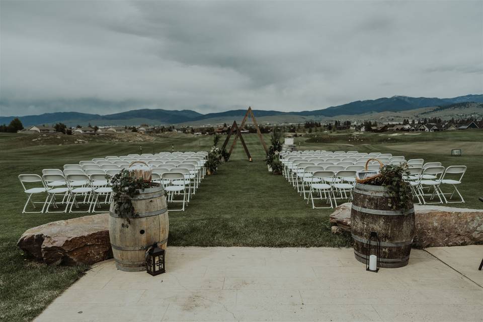 Moody Ceremony Set Up