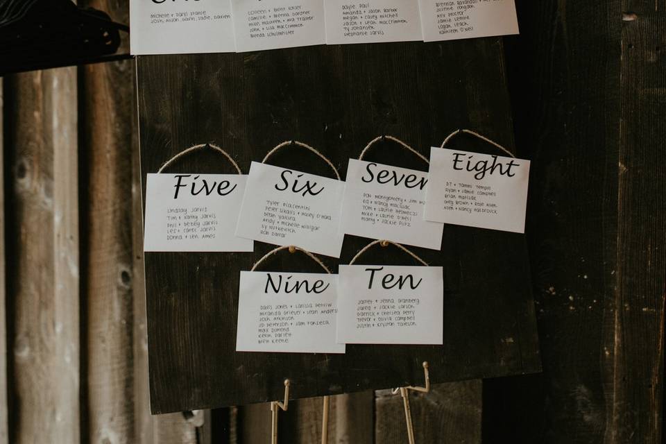 Venue Owned Seating Chart