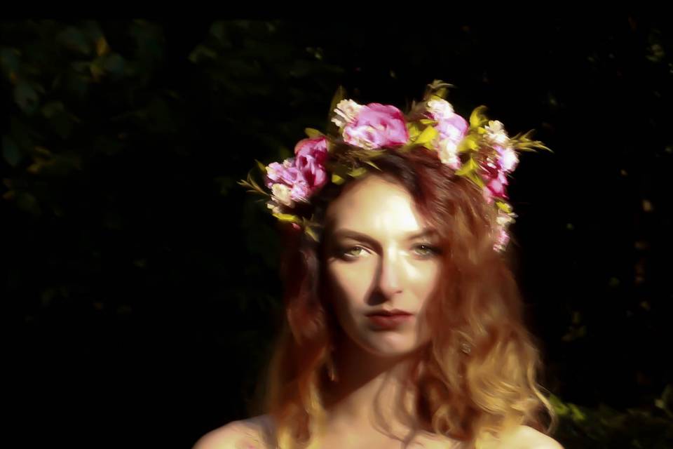 Flowers in her hair