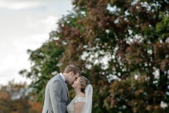 Bride and Groom Fall