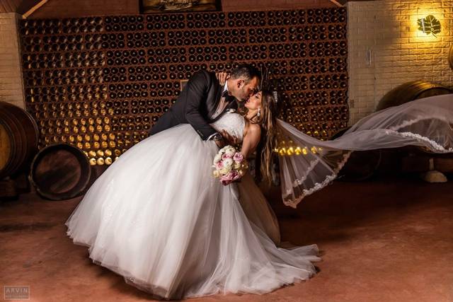 The groom and bride