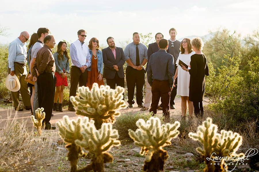 Rishi and Jackie's desert vows