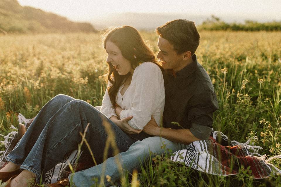 Couple engagement photos