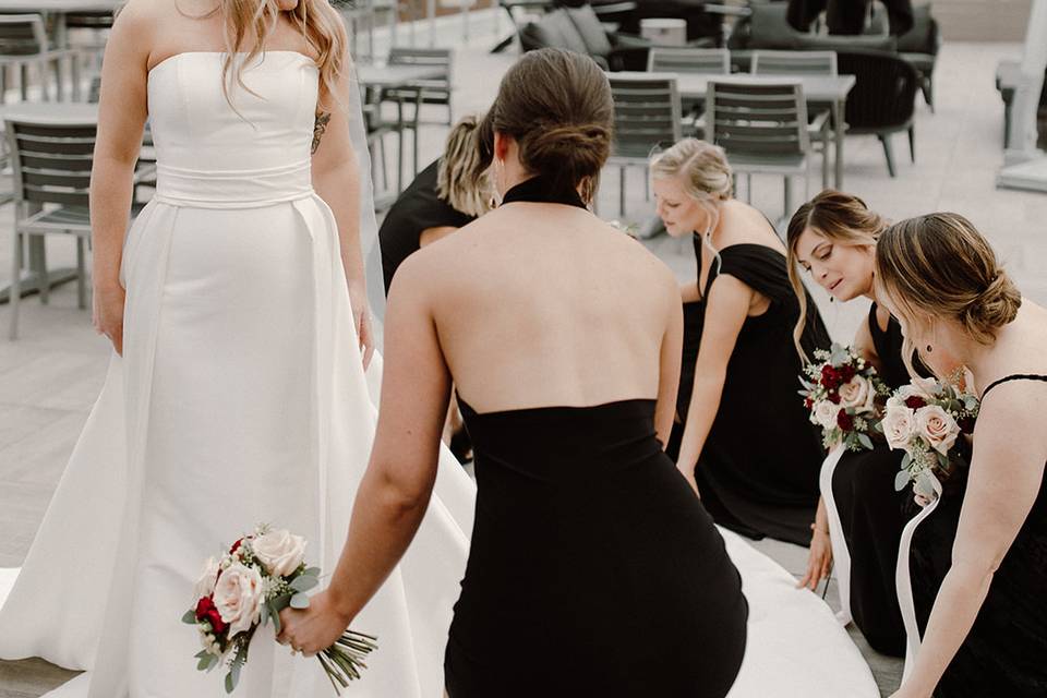 Wedding bridesmaid photos