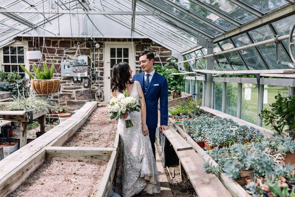 In the greenhouse