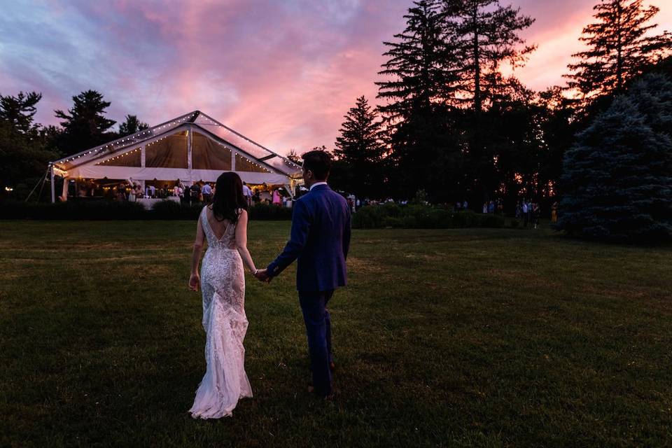 Estate Pavilion sunset