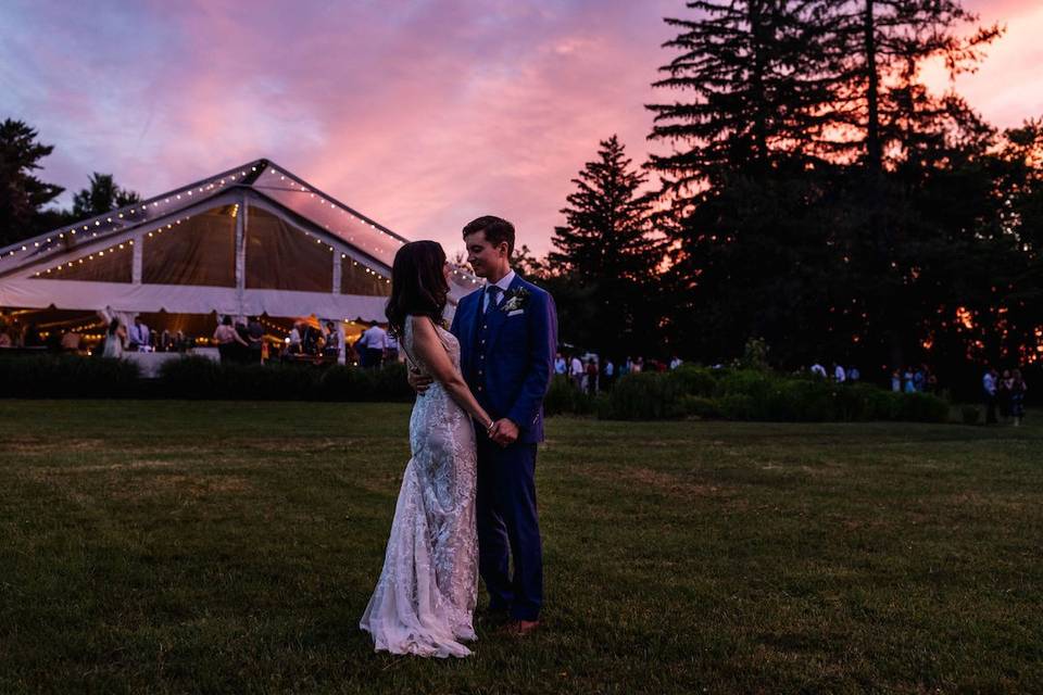 Estate Pavilion sunset