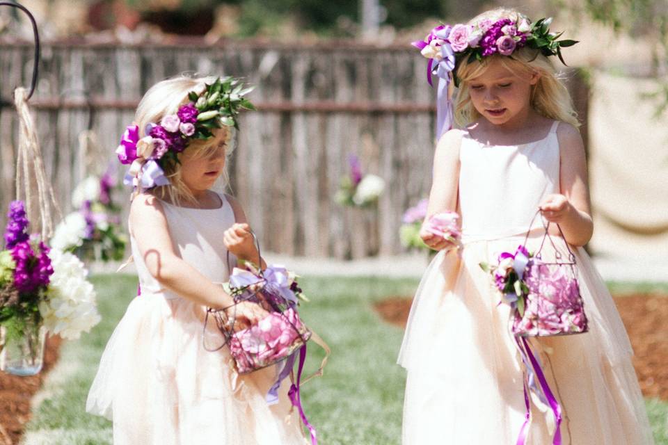 Halos & Pretty Petal Baskets