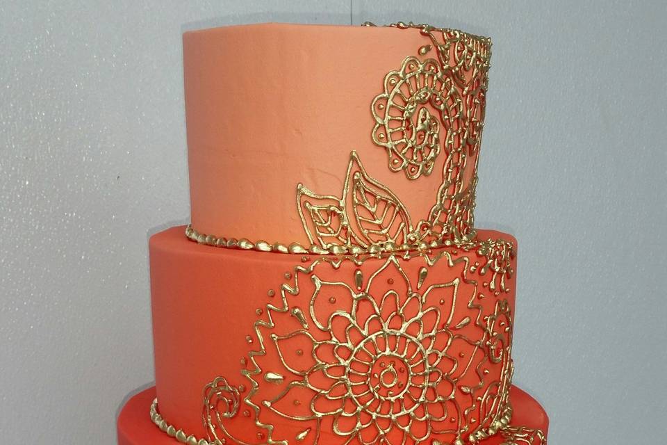 Orange color cake