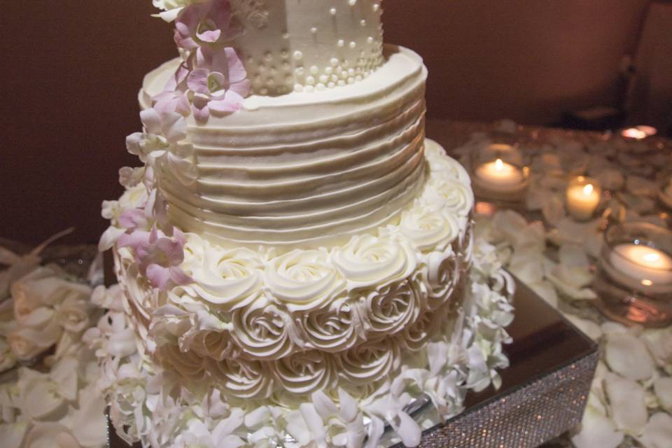 Two-Tier Round Wedding Cakes — Shop Provo Bakery