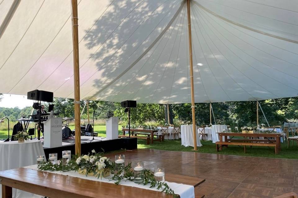 WEDDING: Sailcloth tent