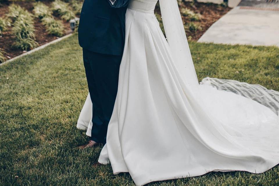 Bride High Bun and Makeup