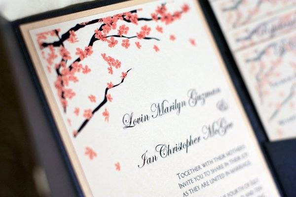 Ian & Lovin's wedding invitation
