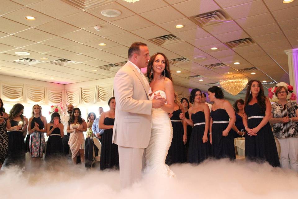 Newlyweds on the dance floor