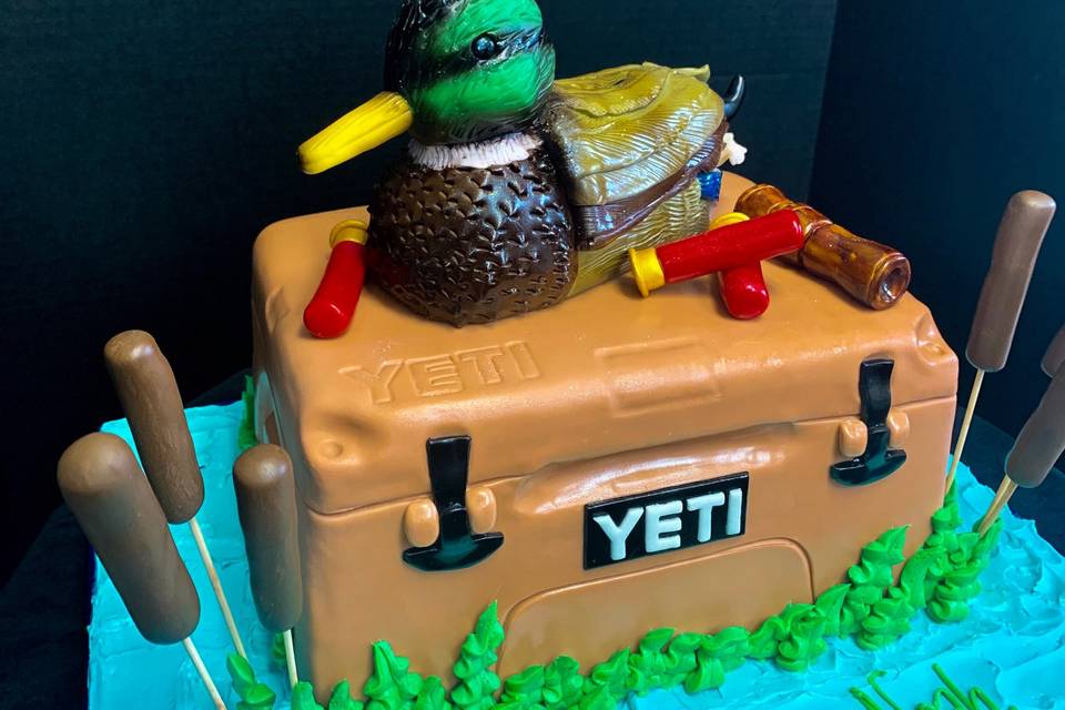 Yeti with duck