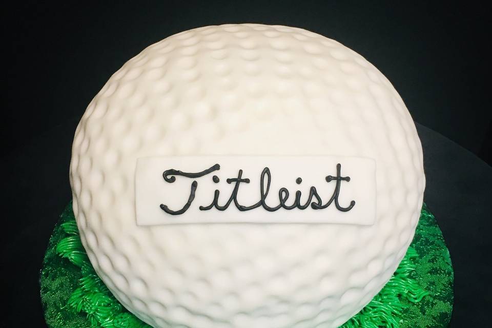 Golf ball cake