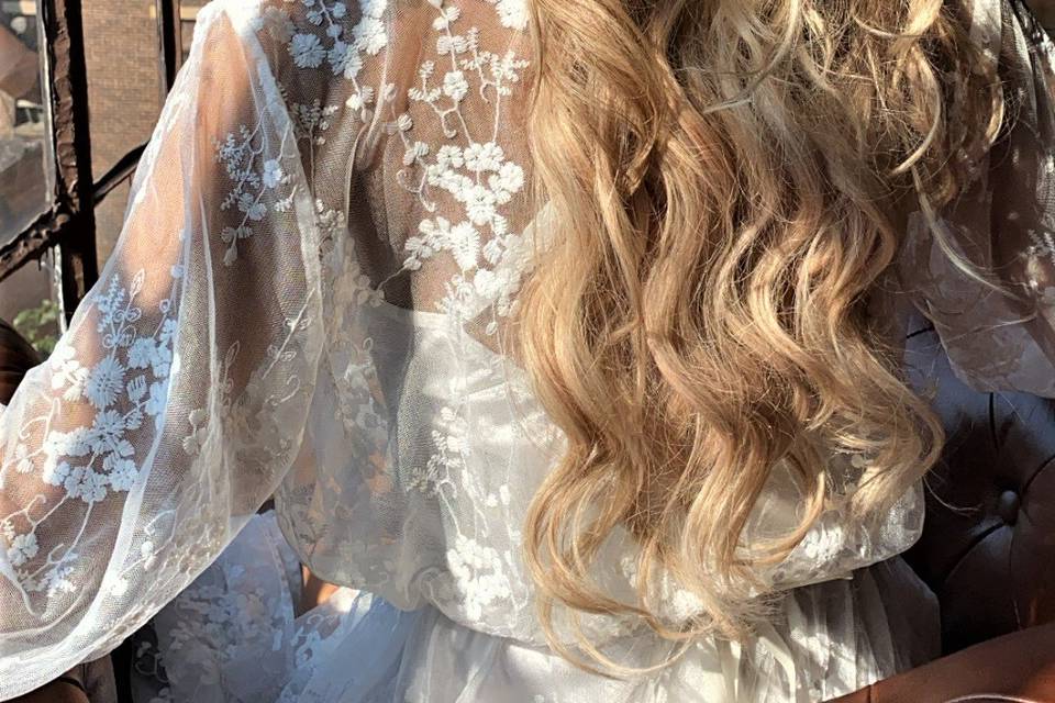 Soft bridal hair
