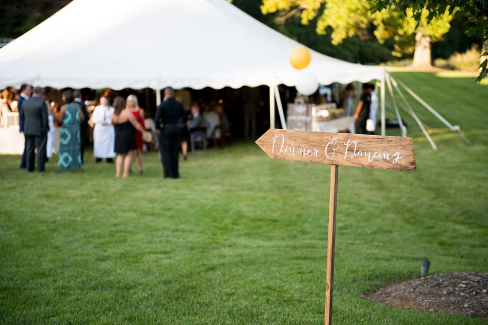 Wooden sign